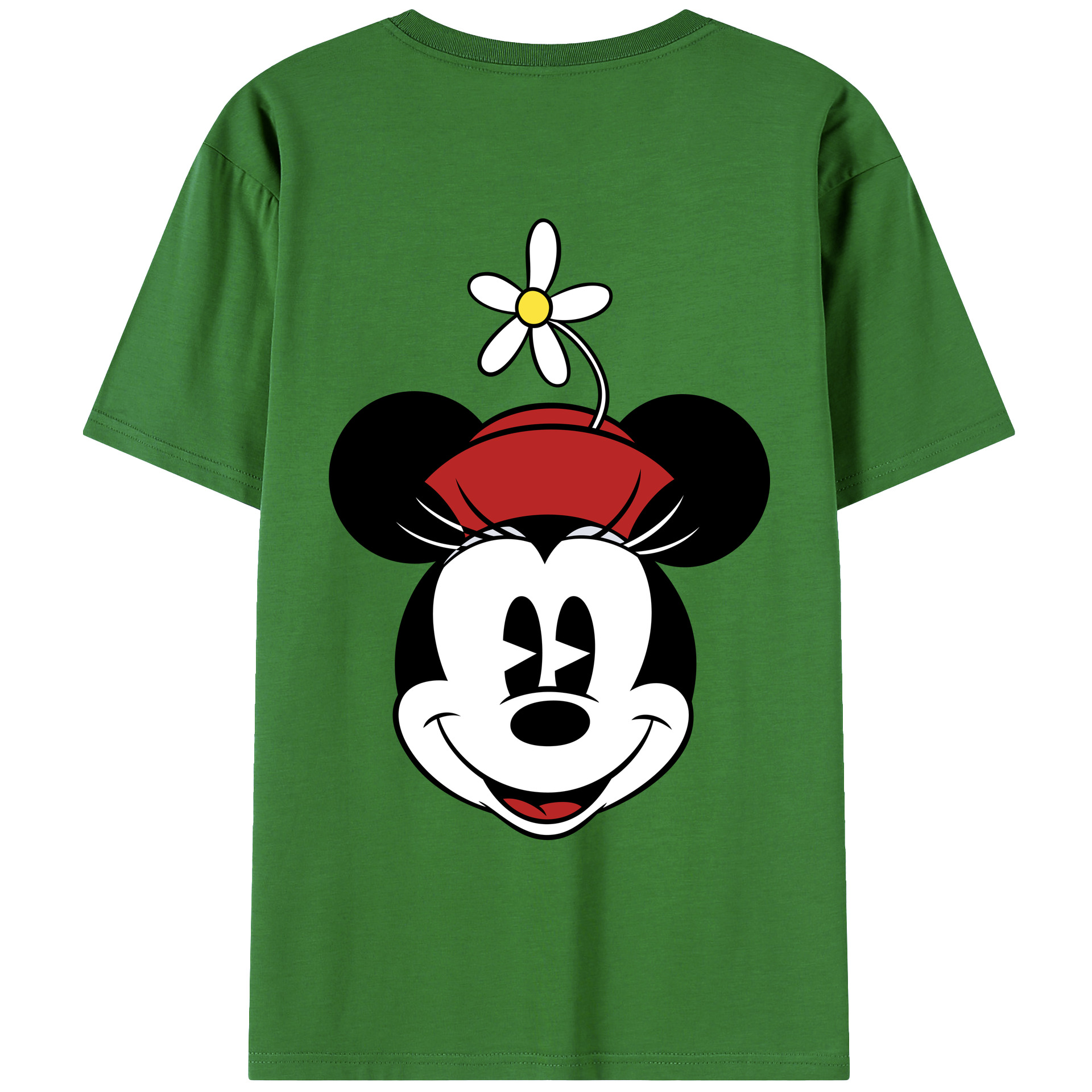 （画像用） ミッキーマウス Mickey Mouse レディース半袖Tシャツ(バックプリント)